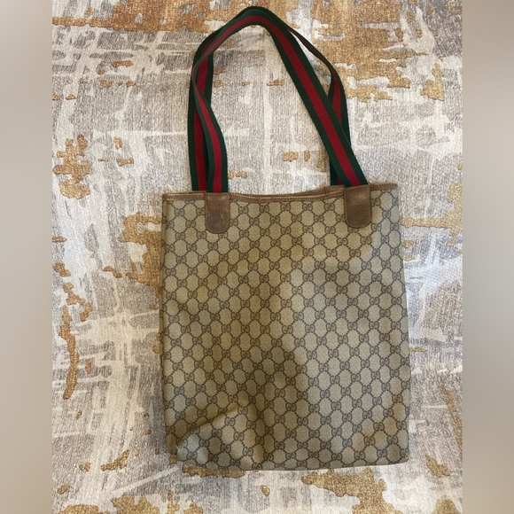 Gucci GG Sherry Line Tote bag in brown - Picture 2 of 7